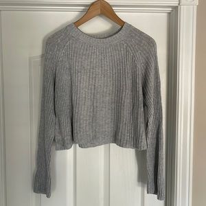Grey knitted sweater